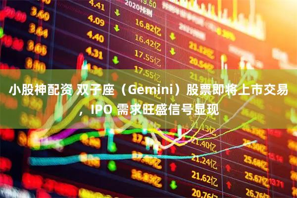 小股神配资 双子座（Gemini）股票即将上市交易，IPO 需求旺盛信号显现